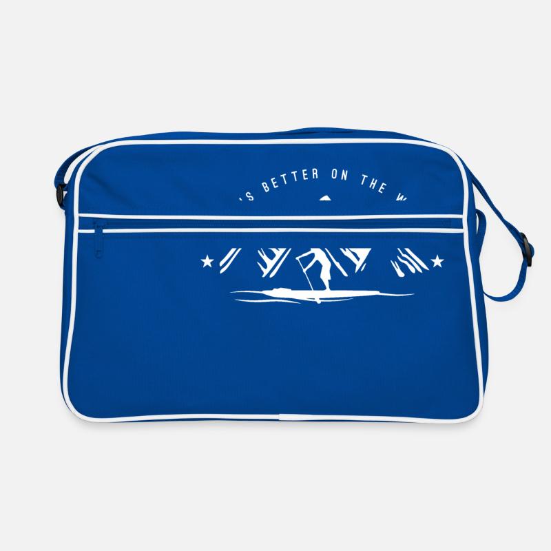 Stand UP Paddle Mountain Man Retro Tasche