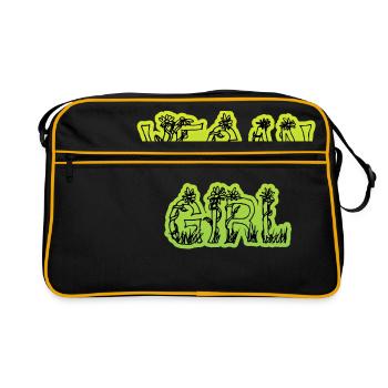 Vegan Girl - Sac Retro - noir/or - Devant