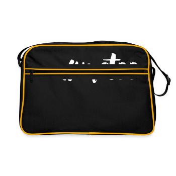 Me Too - Retro Tasche - Schwarz/Gold - Vorne