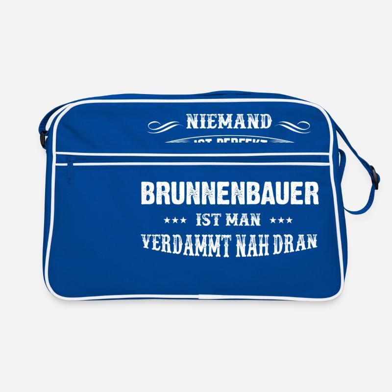 Männer-T-Shirt Beruf Brunnenbauer Retro Tasche
