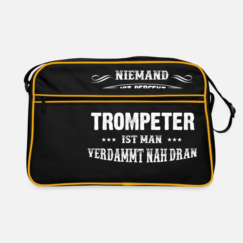 Männer-T-Shirt Beruf Trompeter Retro Tasche