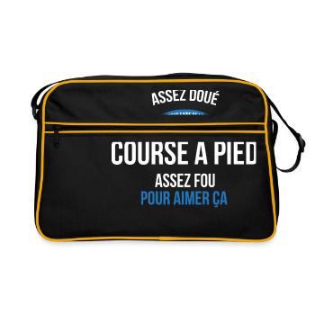 Course à pied assez doué fou homme - Sac Retro - noir/or - Devant
