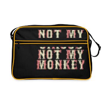 Circus - Clown - Artist - Manege - Gift - Retro Bag - black/gold - Front