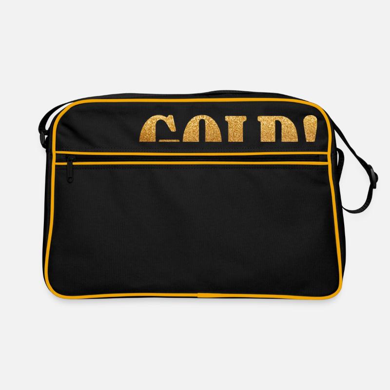 mot mots Glitter or idée cadeau d'inscription Sac Retro
