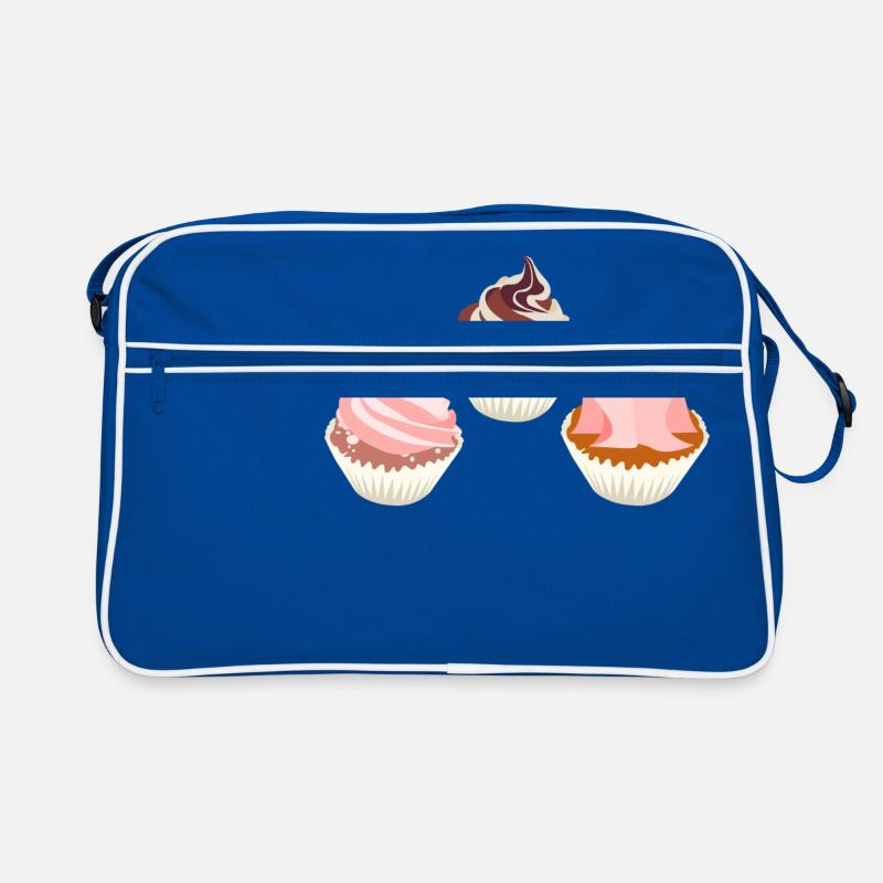 Muffins Törtchen Cupcake Süß Essen Geschenkidee Retro Tasche