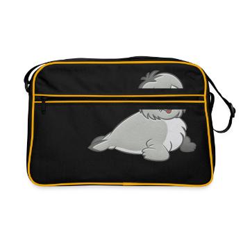 jouet en peluche Robbe - Sac Retro - noir/or - Devant