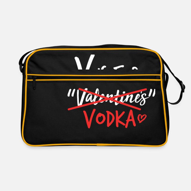 V Is For Valentine Vodka Wodka Lustig Valentinstag Retro Tasche