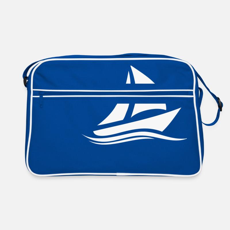 blanc bateau Sac Retro