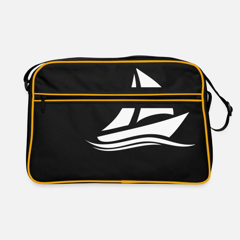 boot weiss Retro Tasche