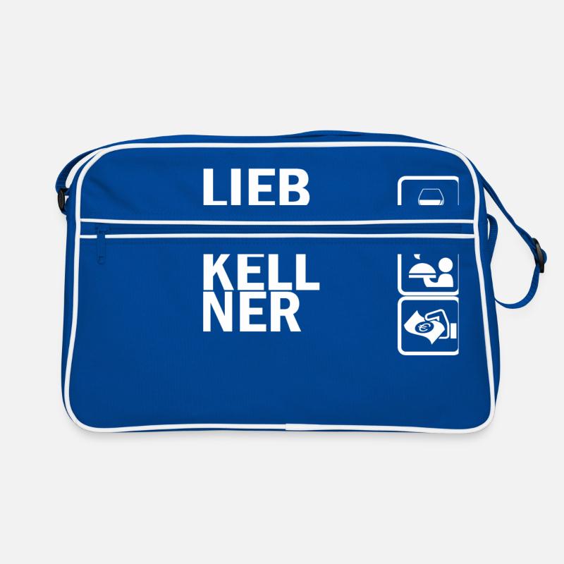 Ich bin ein Kellner und STolz drauf Retro Tasche