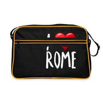 J'aime Rome - Sac Retro - noir/or - Devant
