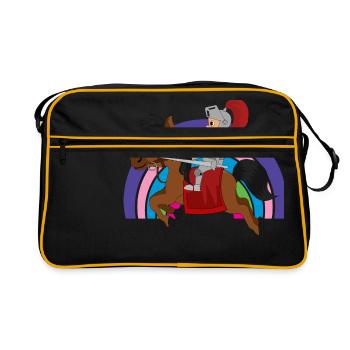 Knight Knight - Retro Bag - black/gold - Front