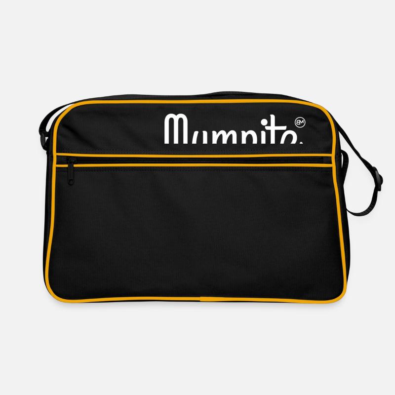 Mumpitz - Retro Tasche - Schwarz/Gold