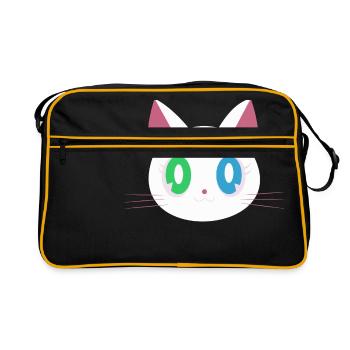 Chat drôle - Sac Retro - noir/or - Devant