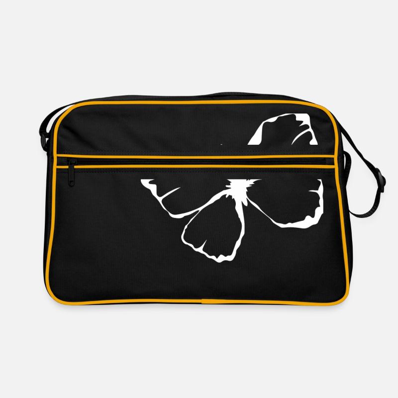 Papillon illustré blanc Sac Retro
