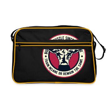 Building Muscle - Retro Bag - black/gold - Front