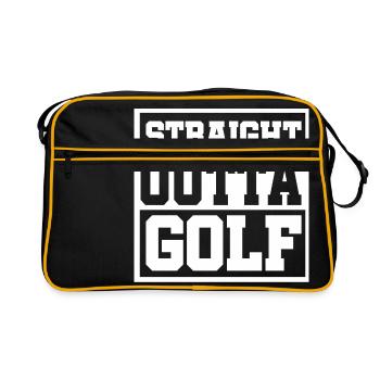 Straight outta Golf Gift Car Golfing - Retro Bag - black/gold - Front