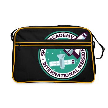 "Vintage Space Academy International" - Retro Bag - black/gold - Front