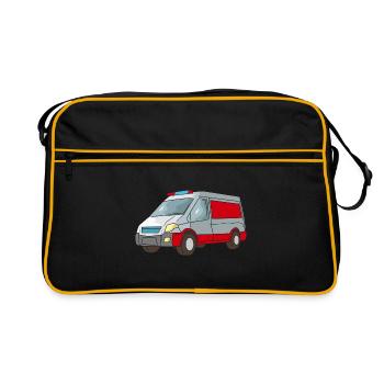 Ambulance Ambulance Ambulance ambulanciers ambulanciers ambulanciers - Sac Retro - noir/or - Devant