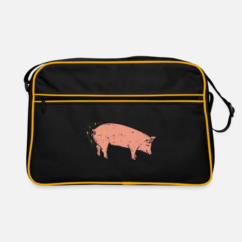 Schwein Retro Tasche