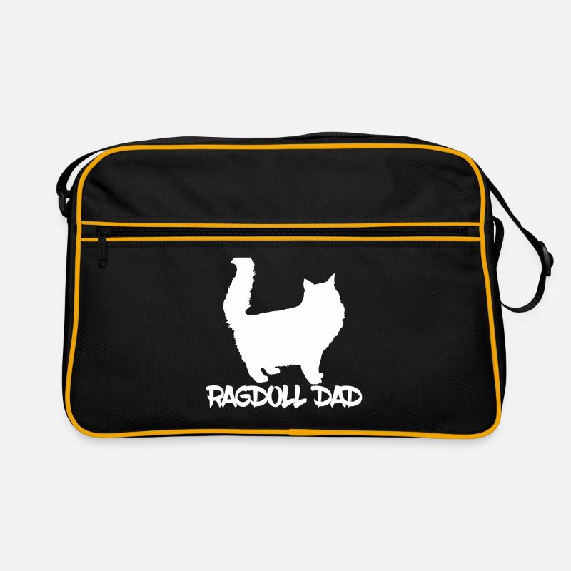 Ragdoll Dad Geschenkidee Retro Tasche