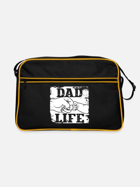 La vie de papa - Sac Retro - noir/or - Devant