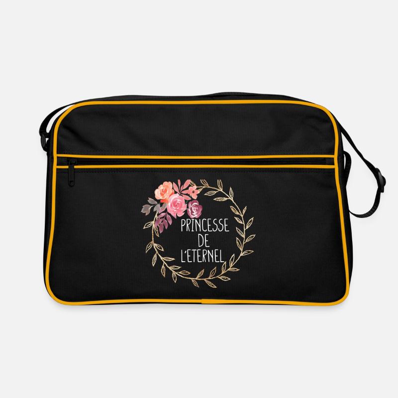 Princesse de l éternel, couronne de fleur Sac Retro