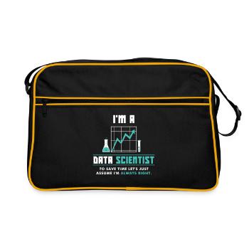 Data Scientist Data Science Scientist - Retro Bag - black/gold - Front