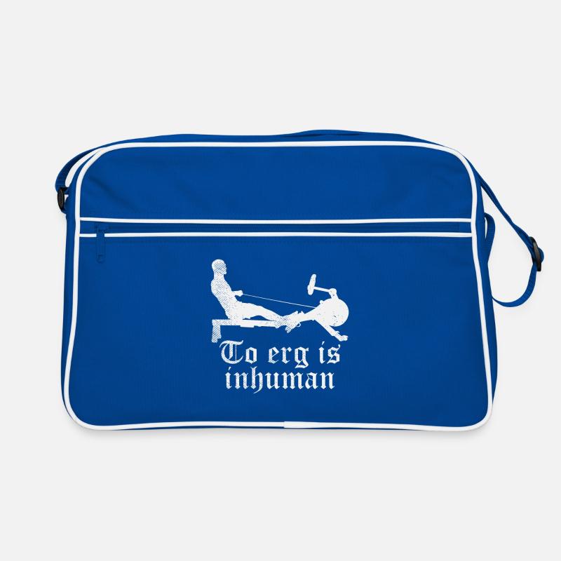 Rowing is inhumane - rowing machine rower Retro Bag