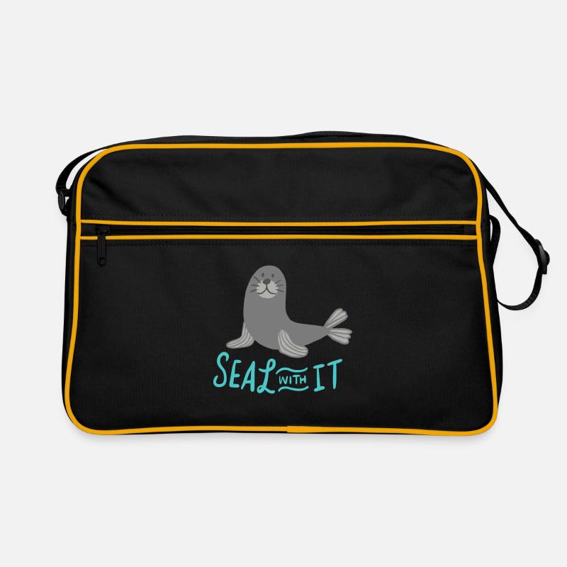 Doux phoque otarie Cadeau Paroles drôles Sac Retro
