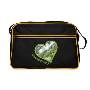 black forest - Retro Bag - black/gold - Front