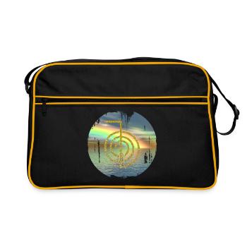 cho ku rei gold before rainbow - Retro Bag - black/gold - Front