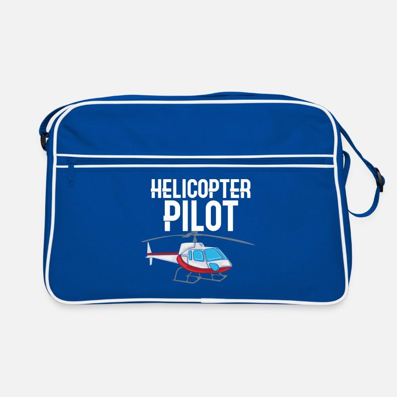 Helicopter fly flight pilot Retro Bag