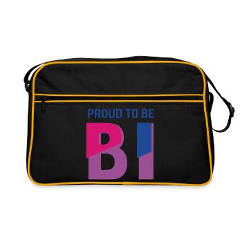 Proud To Be Bisexual - Retro Bag - black/gold - Front