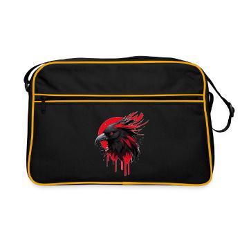Fantasy bird red-black - Retro Bag - black/gold - Front