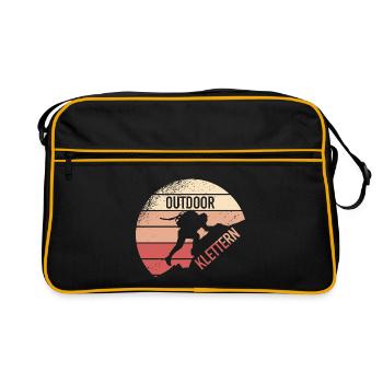 Outdoor Klettern - Retro Tasche - Schwarz/Gold - Vorne