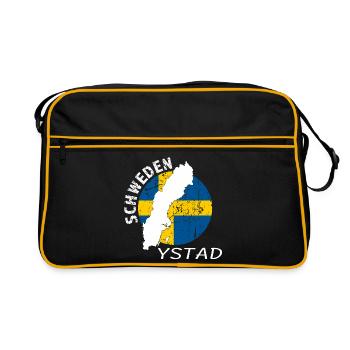 Ystad - Retro Bag - black/gold - Front