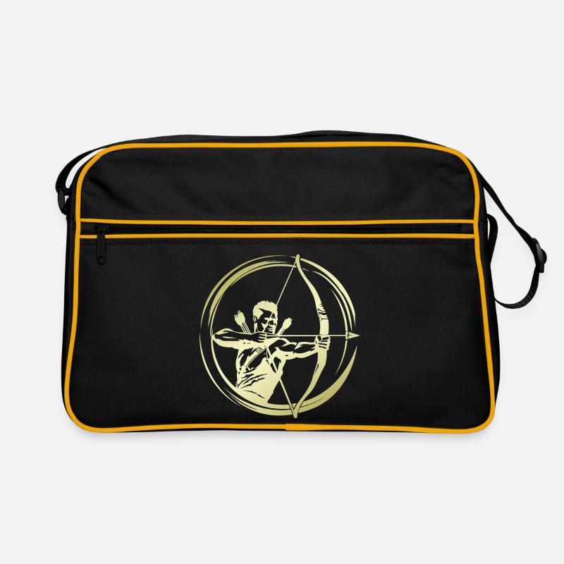Archery Silhouette Retro Bag