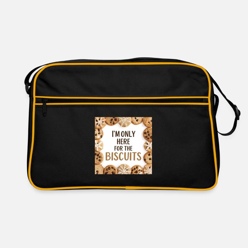 Only Here for the Biscuits Sac Retro