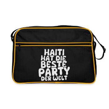 Haiti as a holiday destination - Retro Bag - black/gold - Front