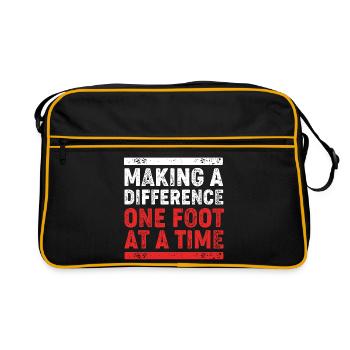 Podiatre Foot Care Pédicure - Sac Retro - noir/or - Devant