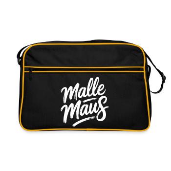 Mallemaus Enterrement de vie de garçon Femmes Mallorca Fête de fans Malle Mouse - Sac Retro - noir/or - Devant