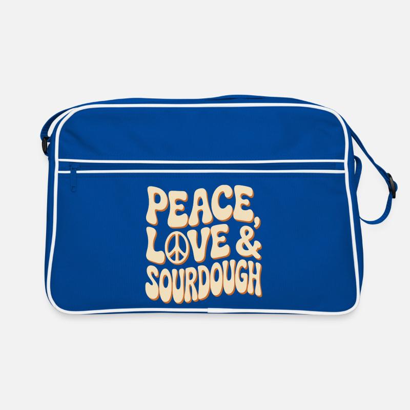 Peace Love Sourdough Tee Retro Bag