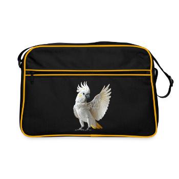 Kakadu - Retro Tasche - Schwarz/Gold - Vorne