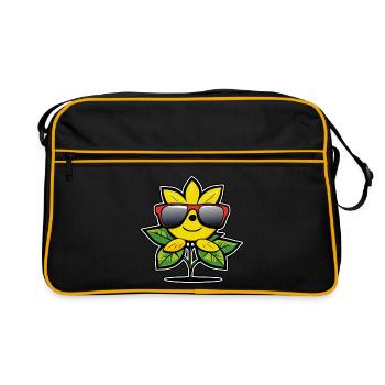 Cartoon Lemon - Retro Bag - black/gold - Front