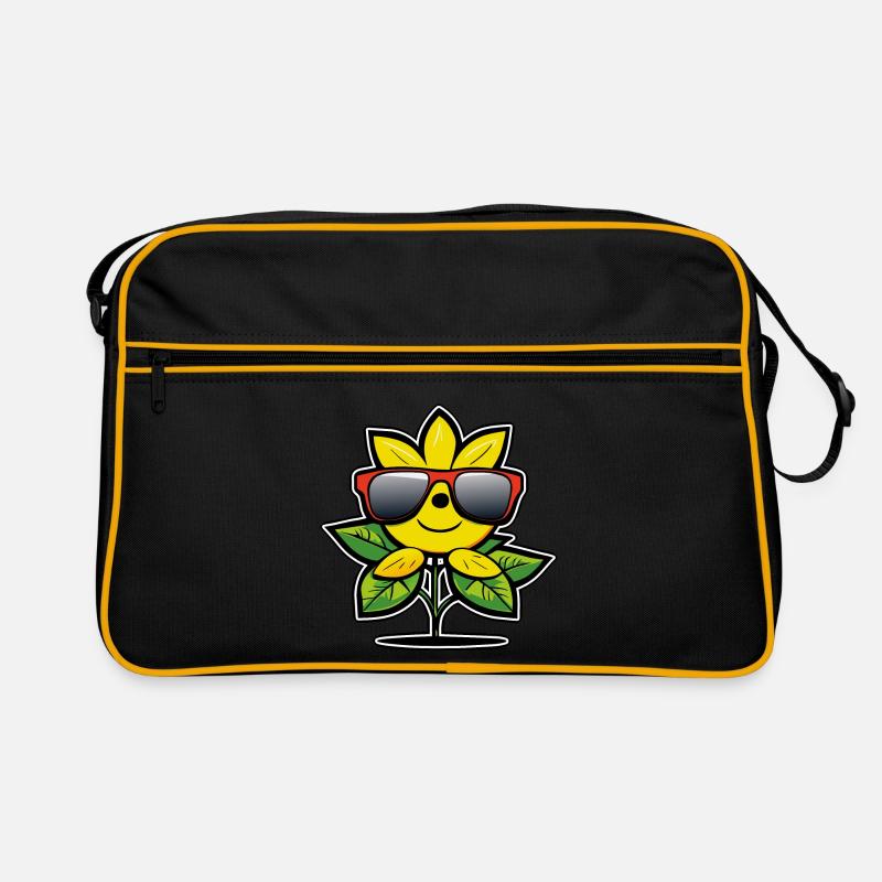 Cartoon Zitrone Retro Tasche