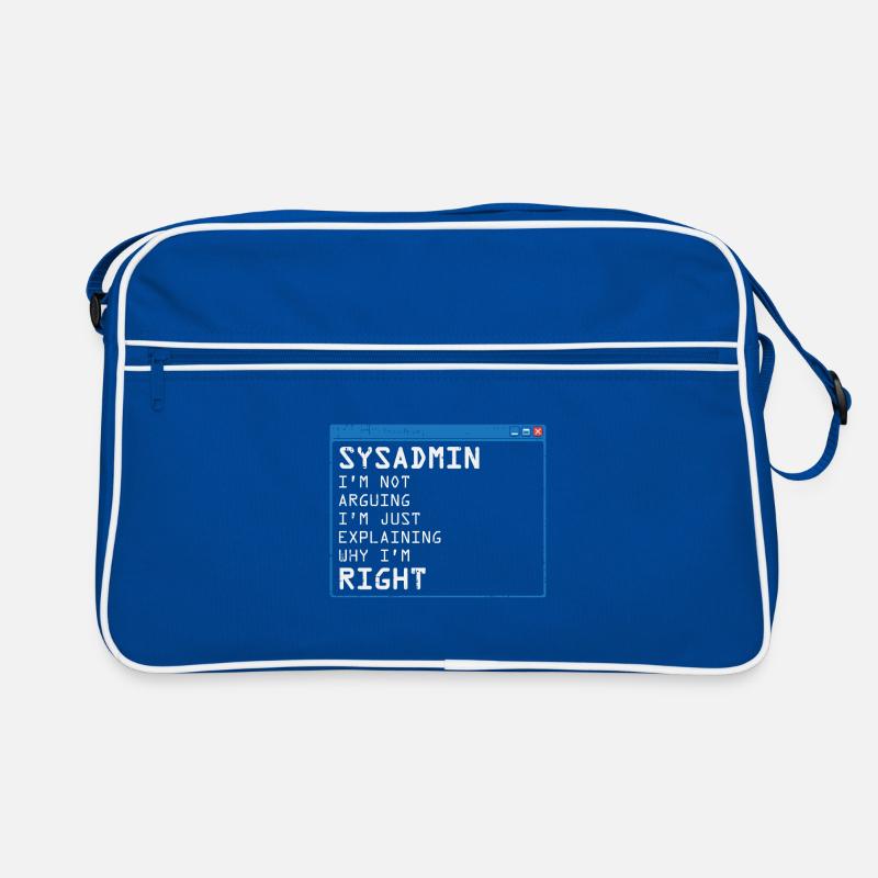 System Admin Administrator Computer Programmierer Retro Tasche