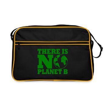 There is no planet B - Sac Retro - noir/or - Devant