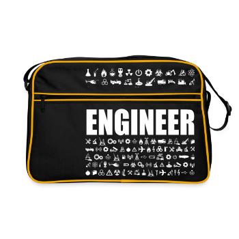 Trust Me Engineer new - Sac Retro - noir/or - Devant