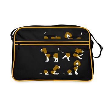Beagle selection - Retro Bag - black/gold - Front
